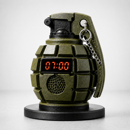 💣50% OFF TODAY⏰ Grenade Alarm Clock – Wake Up Like Never Before
