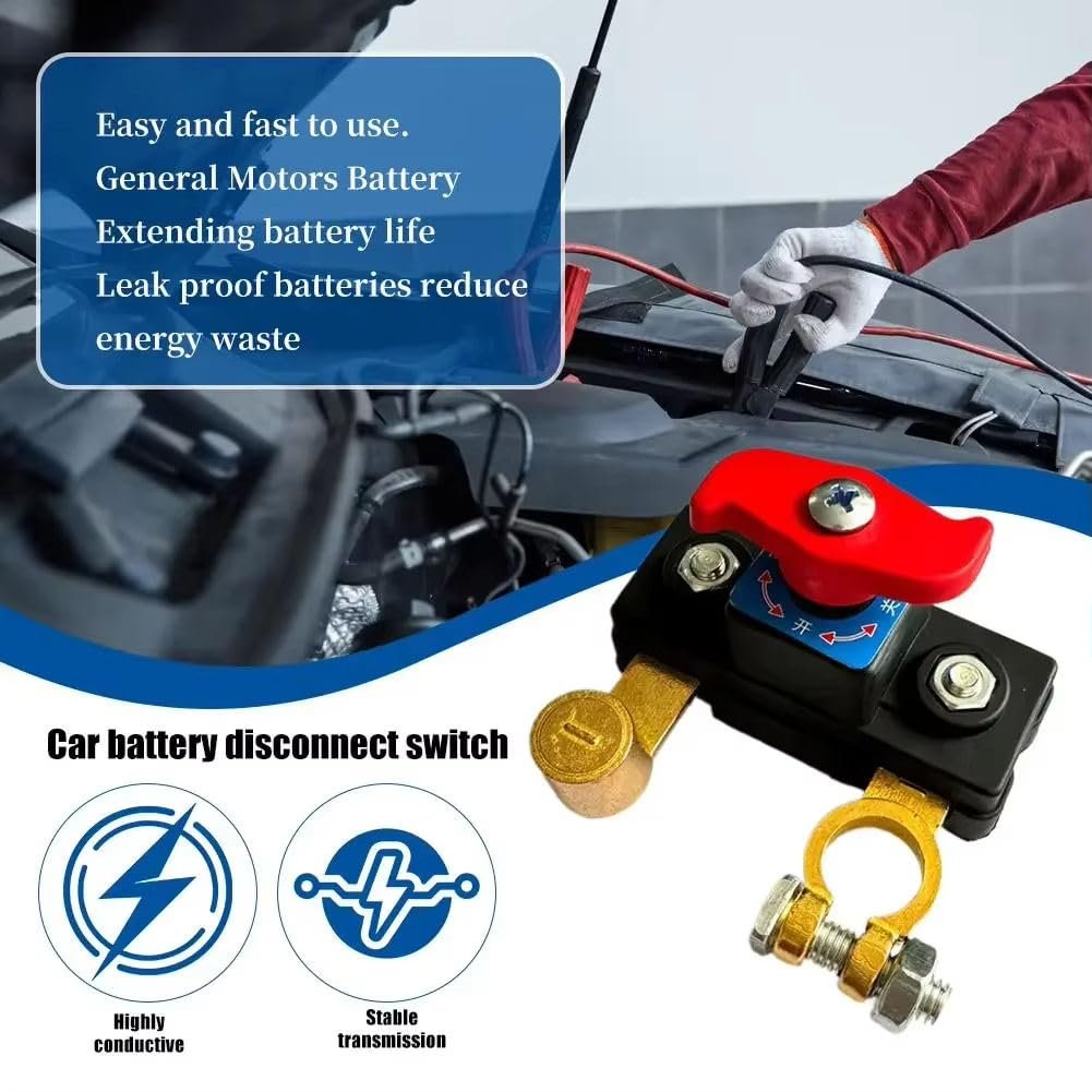 2pcs Car Battery Cut-Off Switch – Power Disconnect & Circuit Breaker