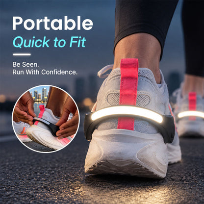 🏃 LED Shoe Heel Lights ✨ Stay Visible on Every Night Run