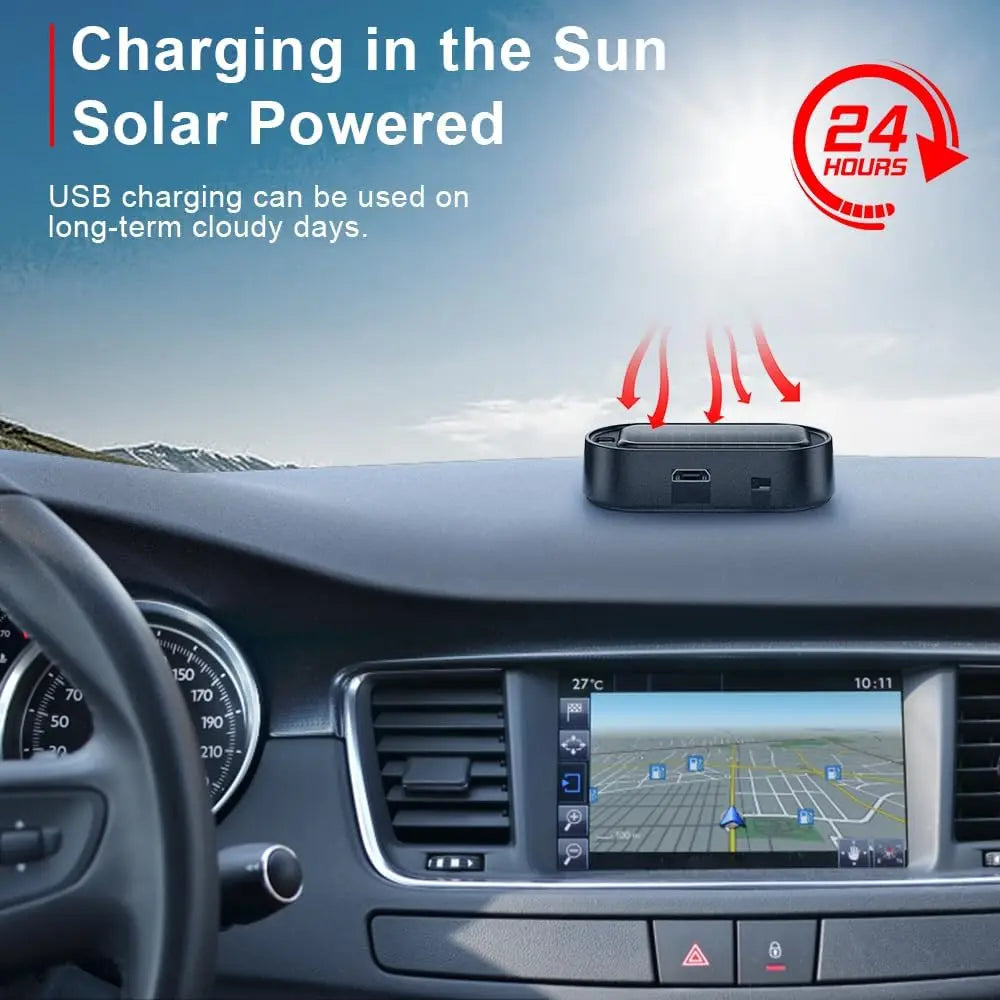 🚨 Solar Powered Simulated Car Alarm LED Warning Light | Wireless Anti-Theft Strobe Beacon 🚗