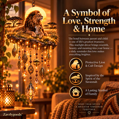 🔥Today 59% OFF🔥Majestic Savannah Family Glow™ – Lion & Cub Illuminated Wall Decor