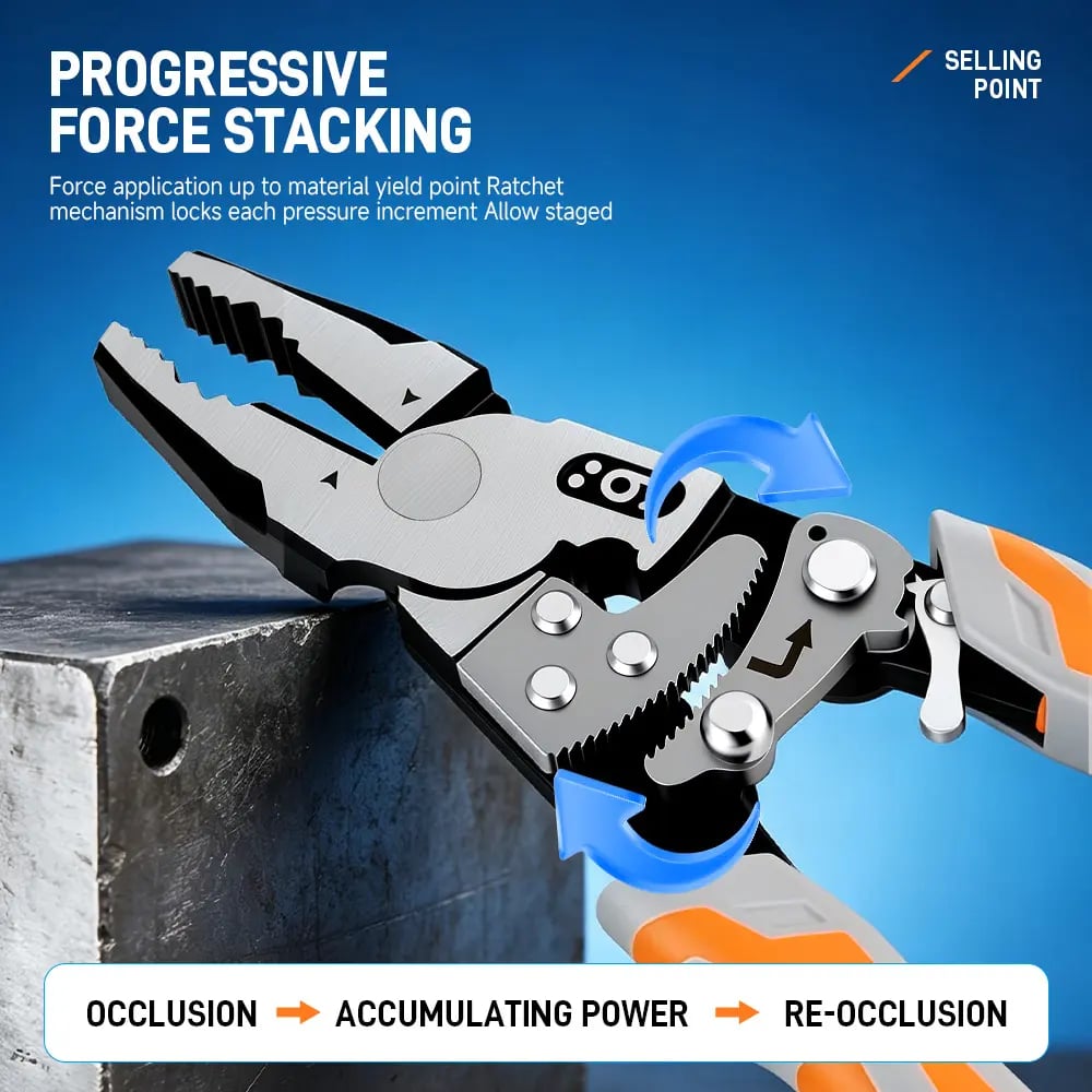 🔧 Self-Locking Ratchet Pliers – Heavy-Duty #55 Steel Grip 🛠️