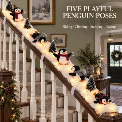 🐧 50% OFF Christmas Penguin Staircase Decoration ❄️ Turn Your Stairs Into A Cozy Winter Story