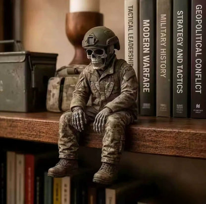 ⚾ Baseball Skeleton Shelf Sitter – Spooky Sports Decor Gift
