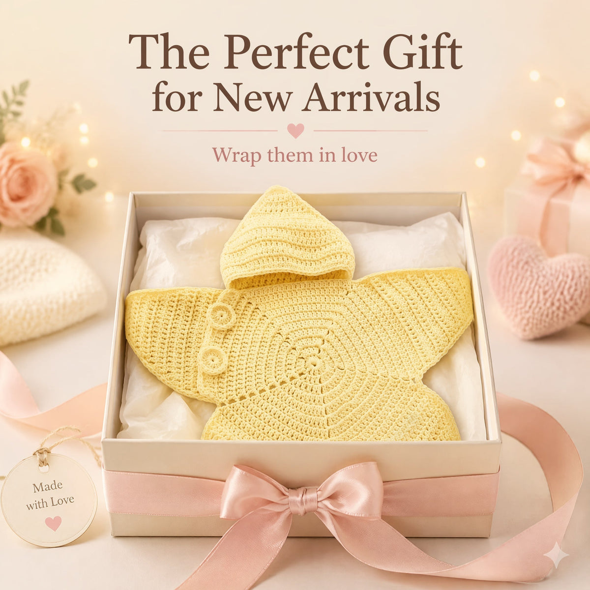 👶Turn Your Little One Into the Cutest Starfish Ever! – Handmade Baby Outfit🥹