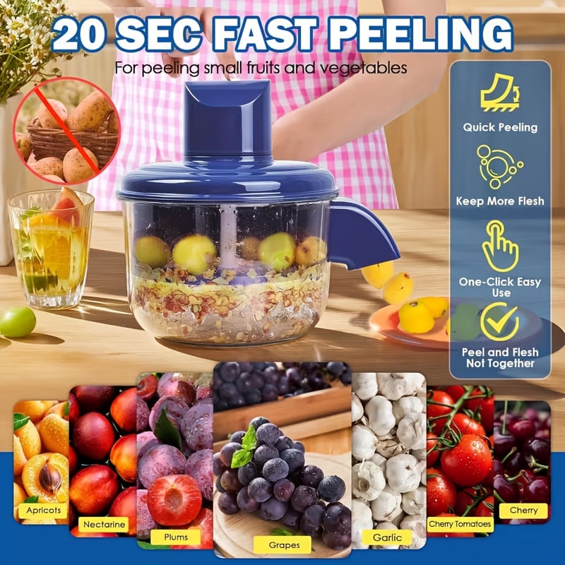 🔥 LAST DAY: 50% OFF & FREE SHIPPING ✈️🍎 Universal Automatic Fruit Peeler – Smart Kitchen Gadget For Effortless Peeling