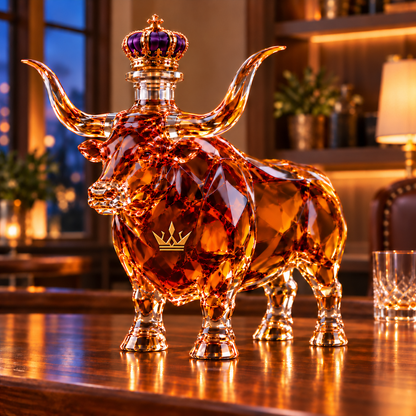 👑Western Bull Whiskey Bottle