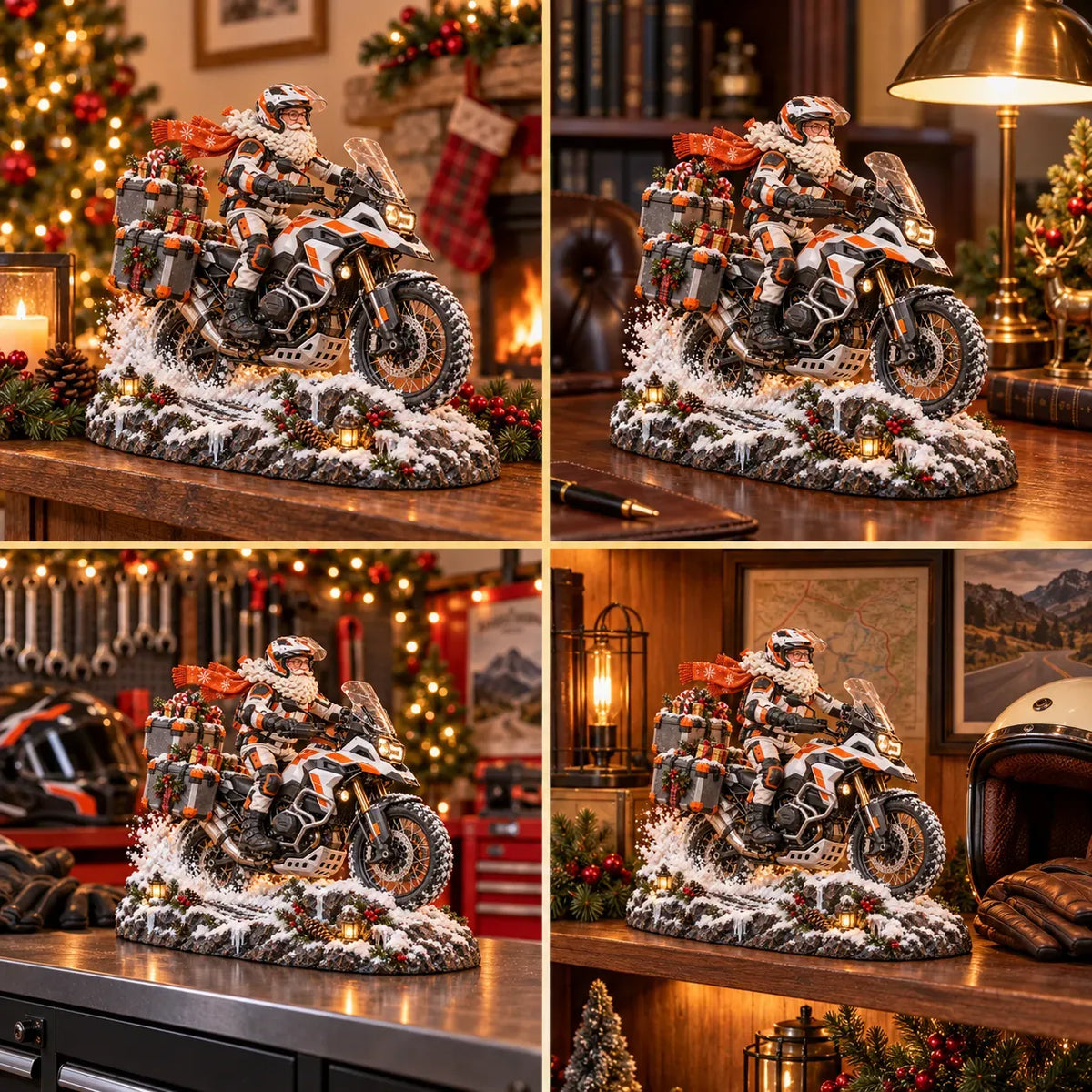 ⭐🏍️ Santa’s Ride Home – Christmas Motorcycle Keepsake Collection💨