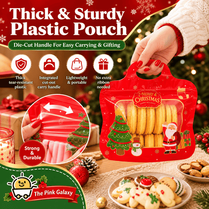 💖LAST DAY SALE 50% OFF!!🎁🎄 Christmas Self-Seal Treat Bags – Santa & Snowman Gift Bags 🎅