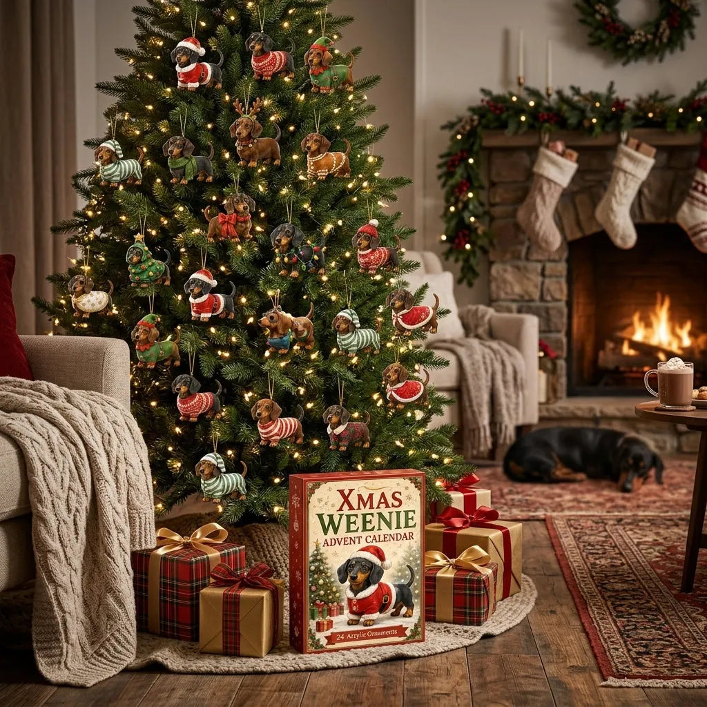 🐶🎄 24 Tiny Dachshunds. One Very Merry Christmas.