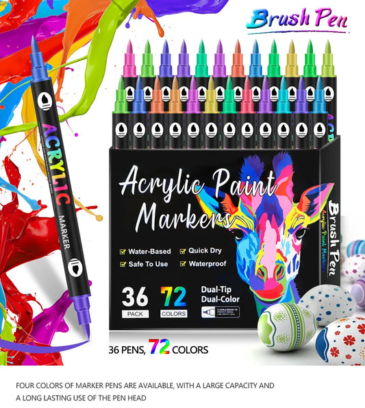 Dual Tip Acrylic Paint Pen Marke