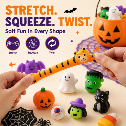 🔥Last Day 50% OFF ！🎃 Halloween Mochi Squishy Toys – Cute Party Favors & Goodie Bag Fillers 👻