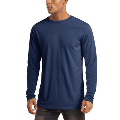 🏕️50K+ Sold⚡Men’s UPF 50+ Long Sleeve Performance Shirt – Quick Dry, Lightweight & Breathable