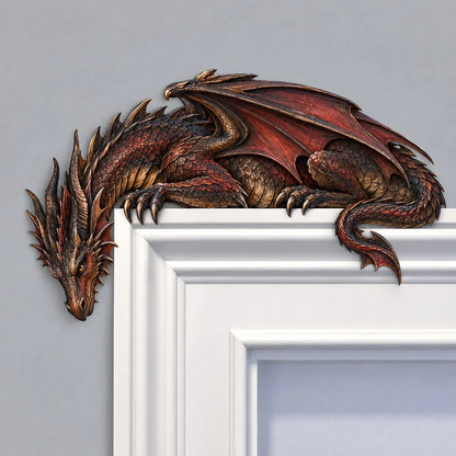 ⏳ Last Day 50% OFF 🔥 Sleeping Dragon Door Topper 🐉