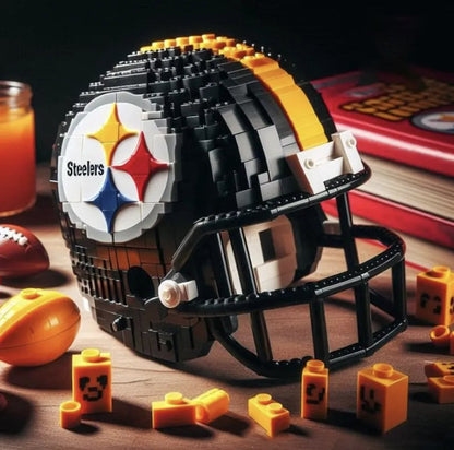 🏈 Football Helmet Building Blocks – 300+ Piece Collectible Model Kit 🎁