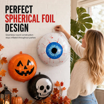 🔥HOT SALE 49% OFF🎃 Giant 22' 4D Eyeball Balloons | Creepy Halloween Party Decorations for Spooky Home & Garden