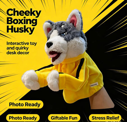 🐾 Interactive Boxing Husky Hand Puppet with Punching Sound Effects 🔥
