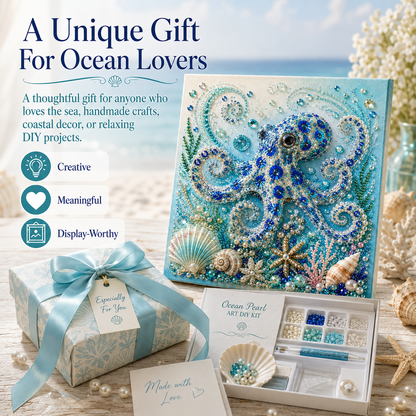 🔥Limited time 70% OFF - 🌊✨ Ocean Theme Pearl Art DIY Kit – Relaxing DIY Craft to Create Stunning Coastal Artwork (📦Buy 2 Free Shipping)