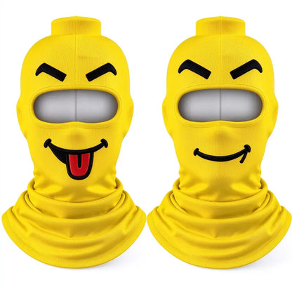 😆 Funny Smiley Ski Mask – Goggle-Friendly Winter Balaclava ❄️