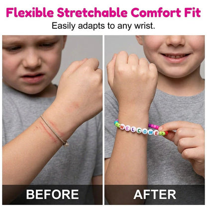 🏆Limited Time Sale 49% OFF✨🌈Pack of 25 Welcome BeadBracelets - StrengthenClassroom Friendship & SpreadWarm Kindness!