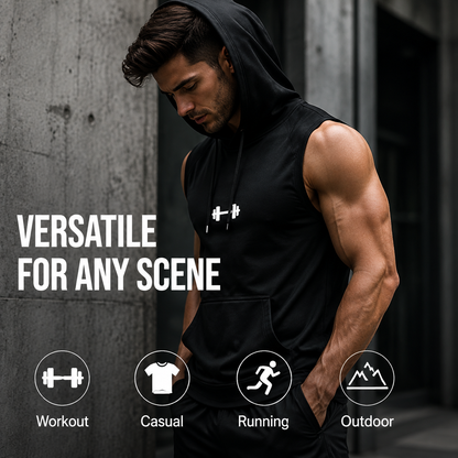 Quick-Dry Cooling Hooded Sleeveless Tops
