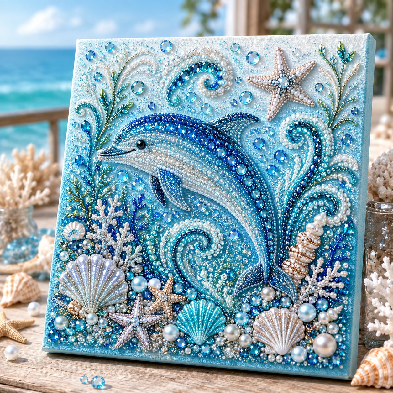 🔥Limited time 70% OFF - 🌊✨ Ocean Theme Pearl Art DIY Kit – Relaxing DIY Craft to Create Stunning Coastal Artwork (📦Buy 2 Free Shipping)