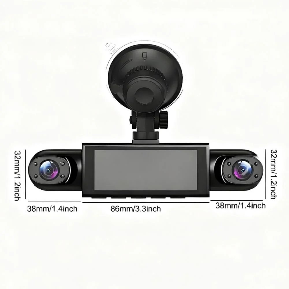 🚗 4-Channel 360° Dash Camera – Front, Rear, Side & Cabin Recording 🛡️