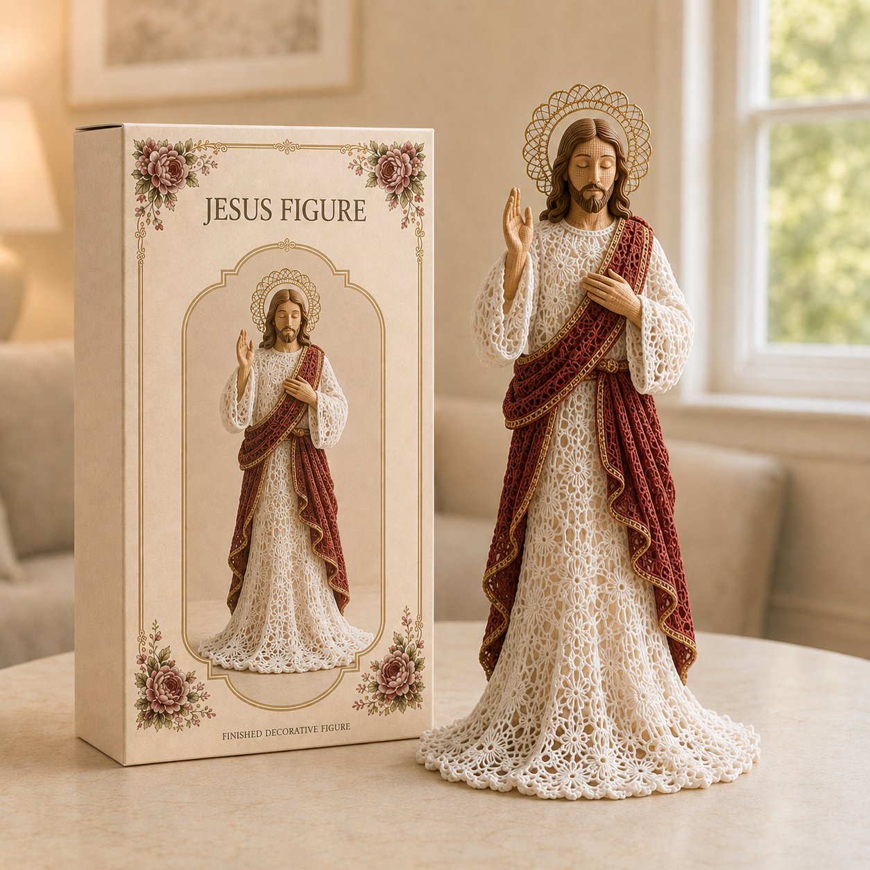 ⏳ Last Day 49% OFF – 🙏 Finished Faith-Inspired Lace Figure Collection | Intricate Openwork Details, Graceful Silhouettes & 3 Meaningful Devotional Designs ✨