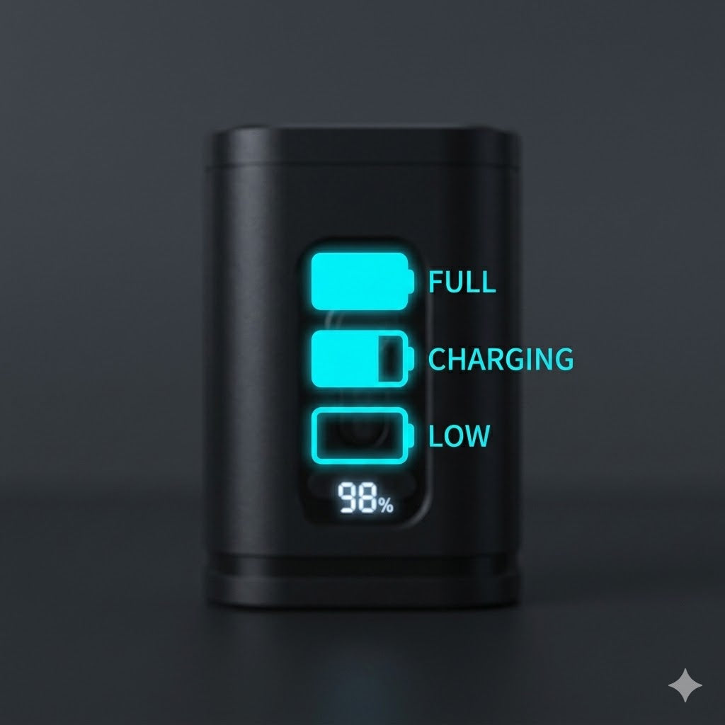Portable mini air pump, rechargeable, comes with a storage bag and a 6-foot charging cable