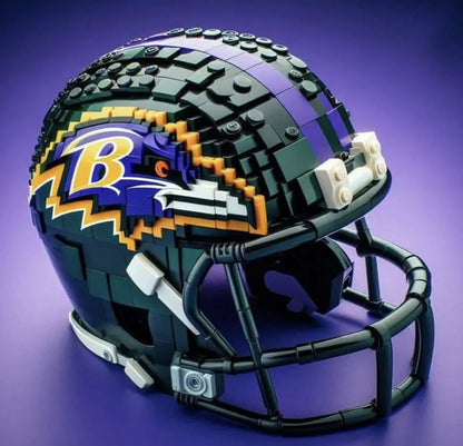 🏈 Football Helmet Building Blocks – 300+ Piece Collectible Model Kit 🎁