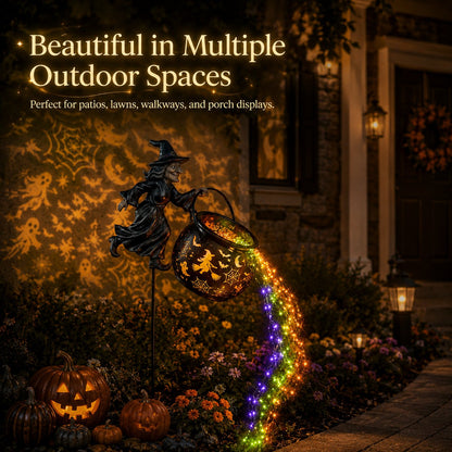 🌟2026 NEW HOT SALE 49% OFF🎃 Halloween Witch Cauldron Cascading Garden Light 🔮