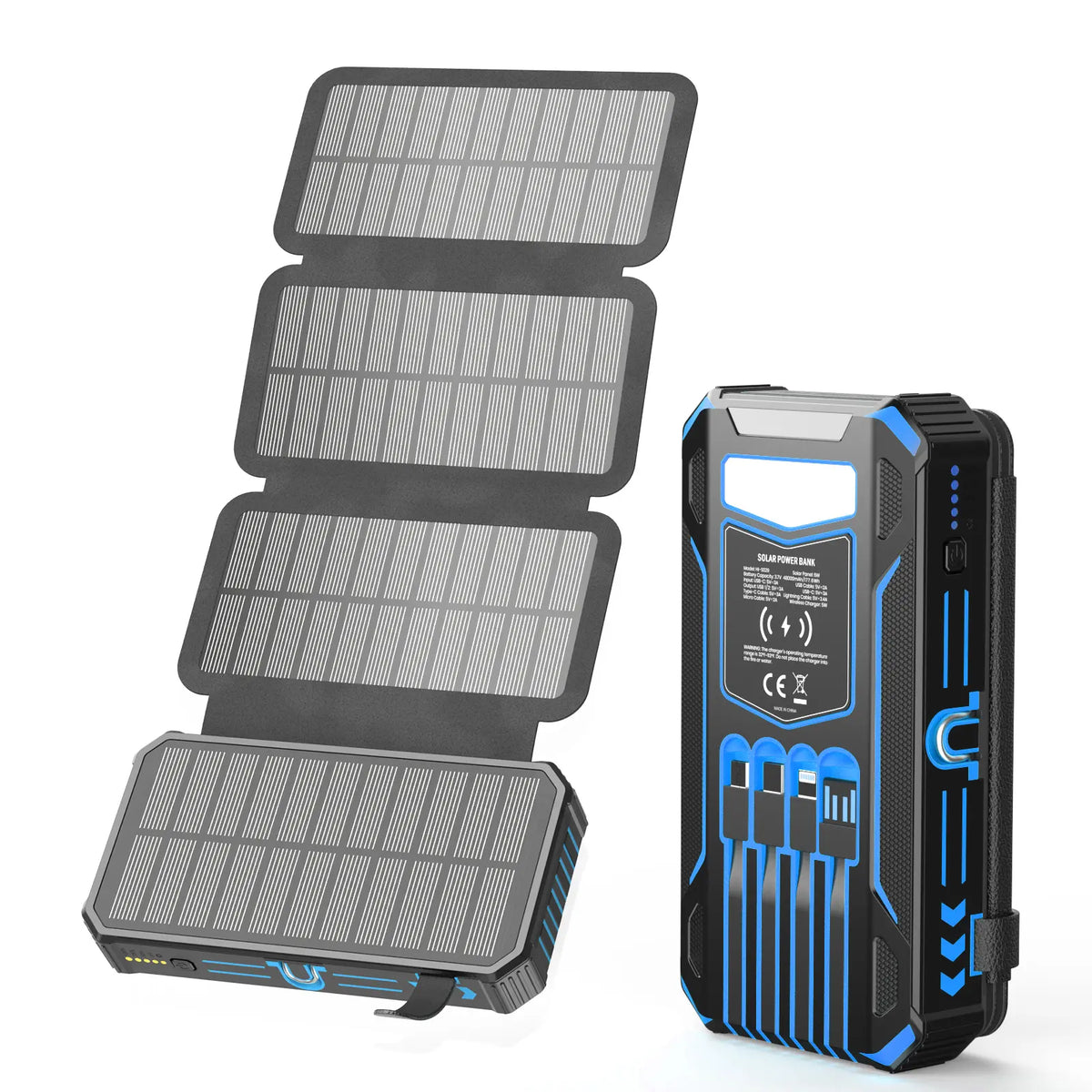 ☀️ 50% OFF Solar Power Bank – Wireless Charging & Multi-Device Output