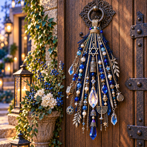 🕎 Festival of Lights Door Blessing – Hanukkah Home Keepsake