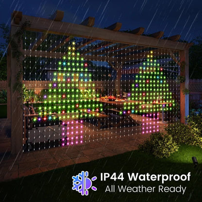 ✨ Smart 400 LED Curtain Lights – Custom Animations, Music Sync & App Control