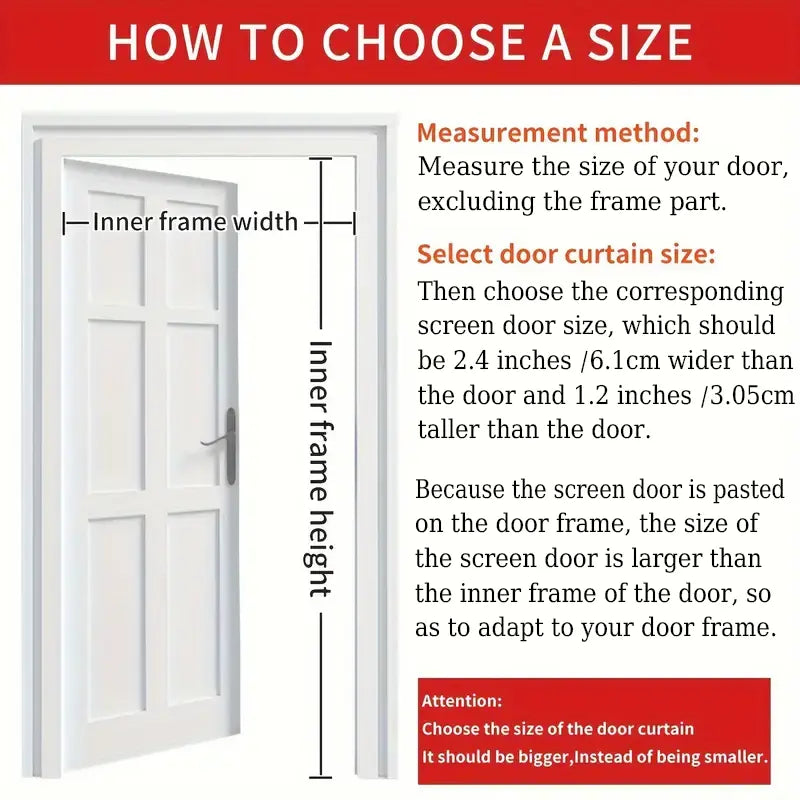 🧲 Magnetic Mosquito Screen Door – Hands-Free Auto-Close Mesh Curtain 🌿