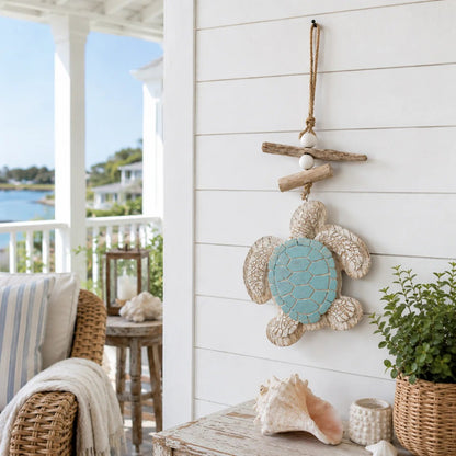 🐢✨ Glowing Sea Turtle Wall Art – Coastal Ocean Decor