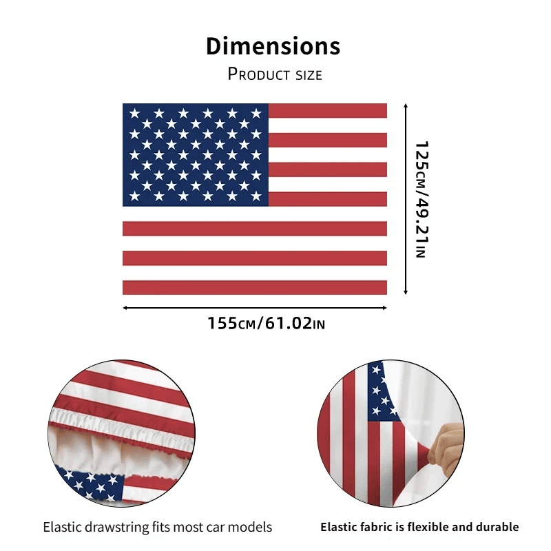 🎉4th Of July Flash Sale 65K+🔥American Car Hood Flag🦅No Glue No Tools🚗 Install in 1 Minute