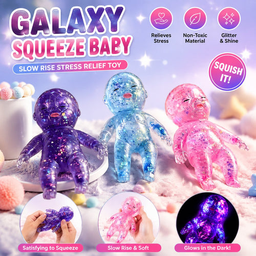 🔥 Jumbo Glitter Squishy – Soft & Stress-Relief!