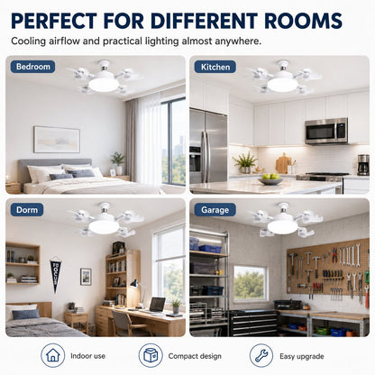 2026 💡 New E27 Socket Ceiling Fan Light