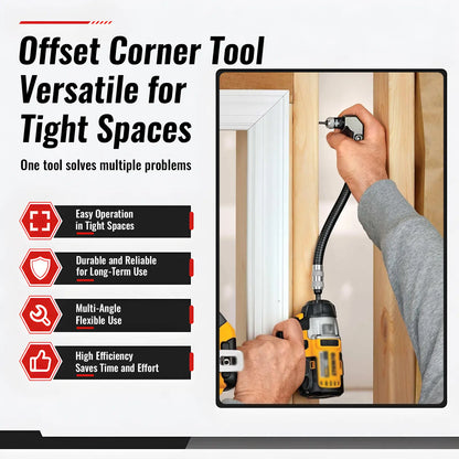 🔧 50% OFF Flexible Shaft Right Angle Drill Adapter Kit ⚡ For Tight Spaces