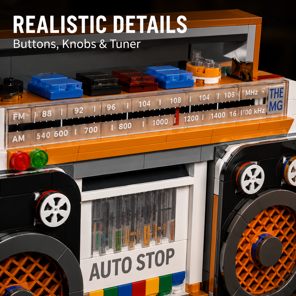 Retro Radio Recorder Building Blocks Brick Kits