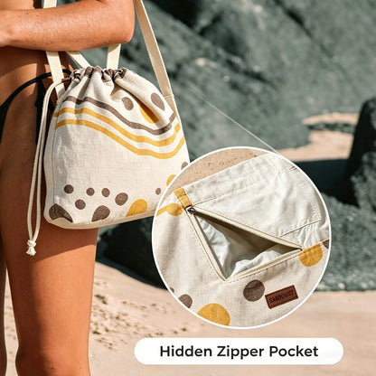 🌴The 2-in-1 Beach Essential You’ll Use All Summer From Beach Towel to Backpack in Seconds