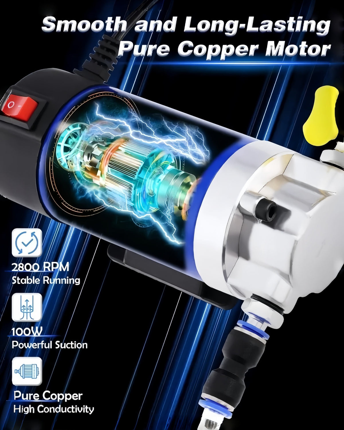 ⚡ 12V 100W Powerful Self-Priming Oil Pump