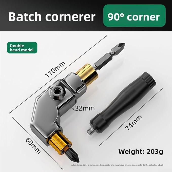 🎁HOT DEAL – Up to 49% OFF🔥🔧 Flexible 90° Right Angle Drill Attachment – Tight Space Driver Adapter