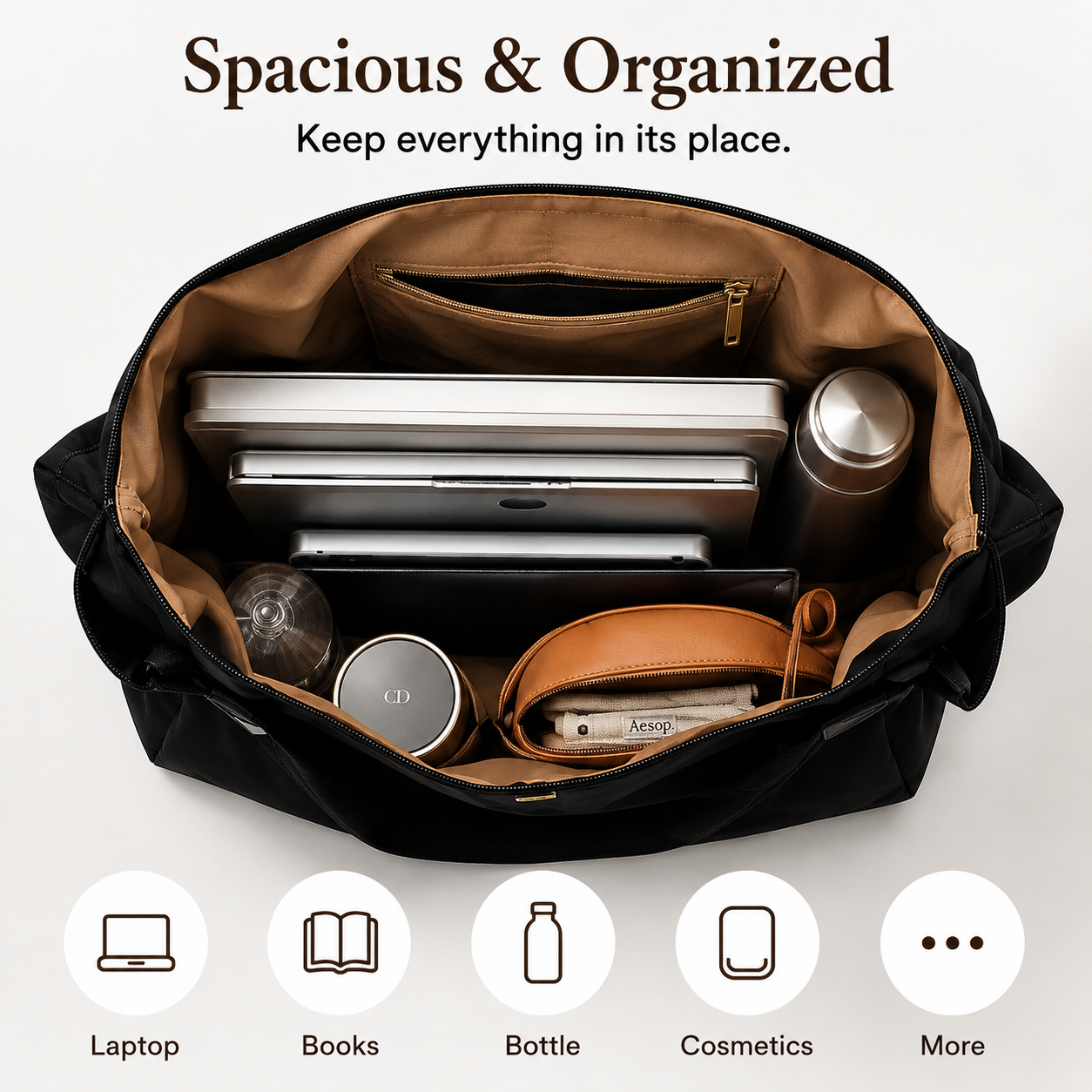 Portable All-in-One Outdoor Camping Bag: Lightweight Nylon, Premium Look, Large Capacity, Carry-On Storage