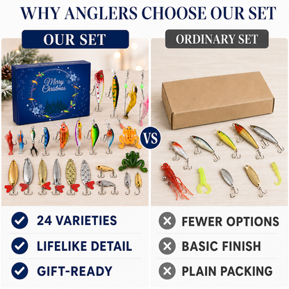 🎣 24-Day Fishing Lure Advent Calendar | Daily Tackle Surprise Box 🎄