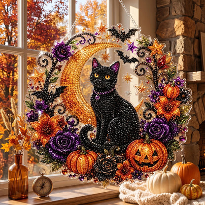 🎃 DIY Halloween Diamond Art Ornament | Sparkling Hanging Decor ✨
