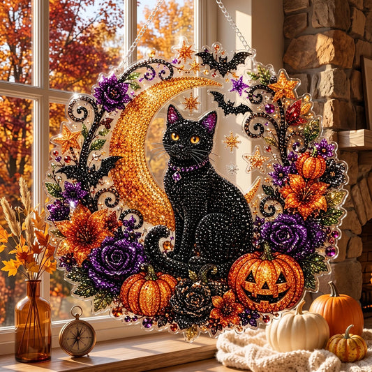🎃 DIY Halloween Diamond Art Ornament | Sparkling Hanging Decor ✨