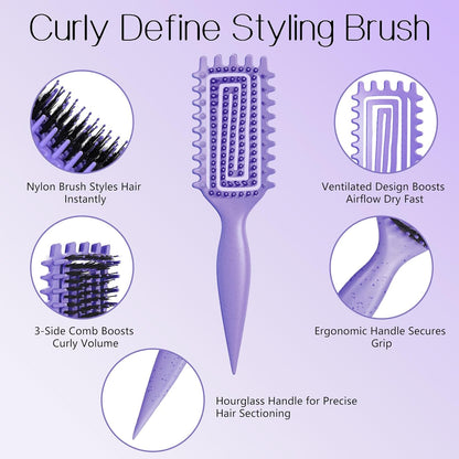 Curl Defining Brush for Curly, Wavy & Coily Hair