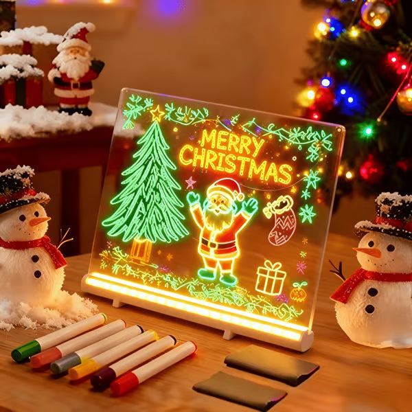 ⏳LAST DAY SALE 49% OFF !! 🎨LED Note Board🎁Buy 1 Get 7 Colour Pens For Free